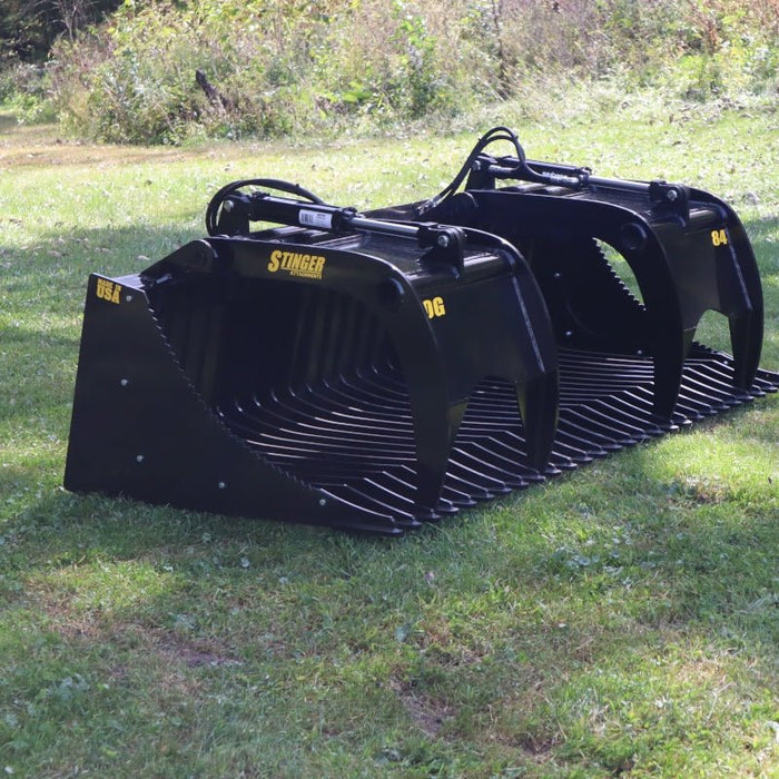 Stinger Attachments Open Sides Tractor Rock Grapples (ROG) For Skid Steers & Utility Tractors - Stinger Attachments - Beacon Attachments