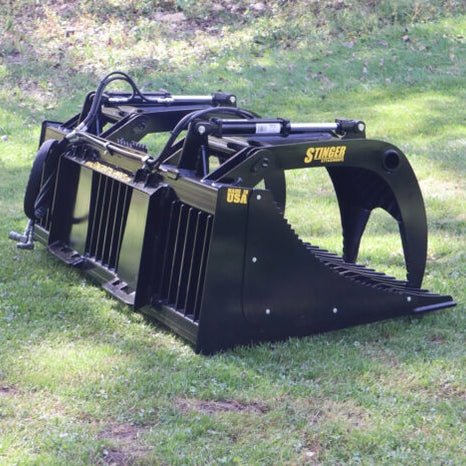 Stinger Attachments Open Sides Tractor Rock Grapples (ROG) For Skid Steers & Utility Tractors - Stinger Attachments - Beacon Attachments