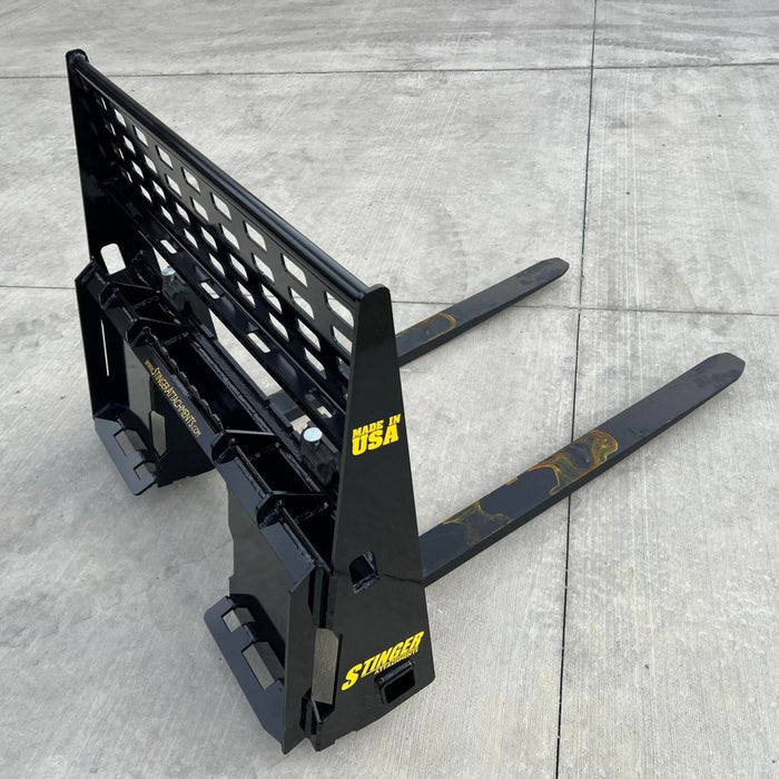 Stinger Attachments Pallet Forks Attachment (PFSB) For Skid Steers - Stinger Attachments - Beacon Attachments