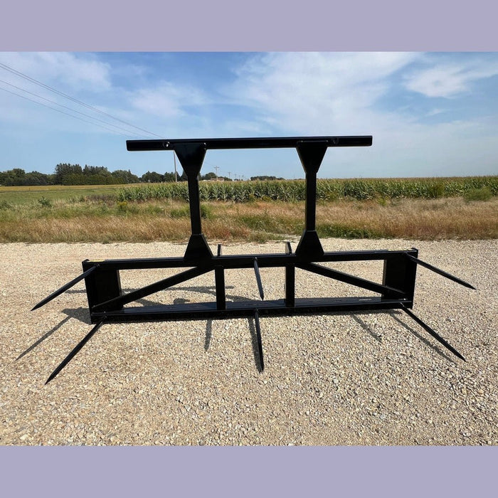Stinger Attachments Skid Steer Bale Spear – Series 5 (BS5 - 3) 3 Bale or (BS5 - 5) 5 Bale Large Round Bale Mover - Stinger Attachments - Beacon Attachments