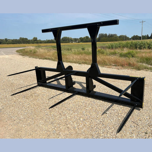 Stinger Attachments Skid Steer Bale Spear – Series 5 (BS5 - 3) 3 Bale or (BS5 - 5) 5 Bale Large Round Bale Mover - Stinger Attachments - Beacon Attachments