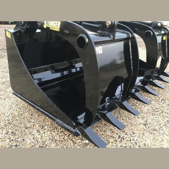Stinger Attachments Skid Steer Demolition Grapple Bucket (DG) - Stinger Attachments - Beacon Attachments