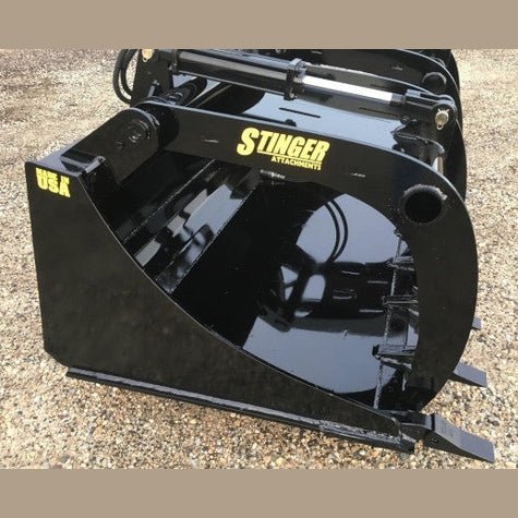 Stinger Attachments Skid Steer Demolition Grapple Bucket (DG) - Stinger Attachments - Beacon Attachments