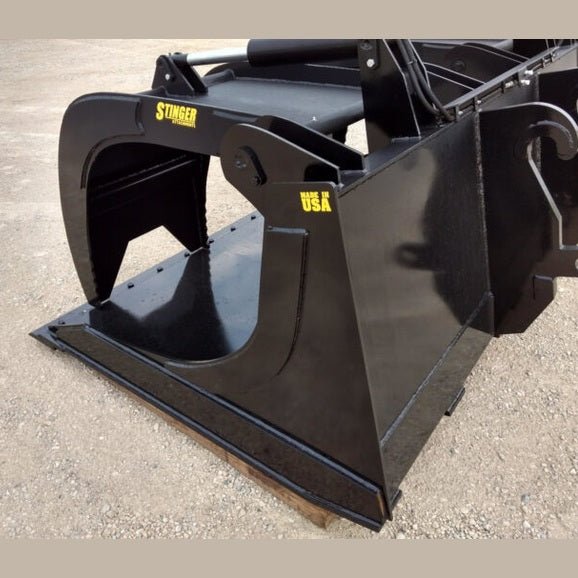 Stinger Attachments Skid Steer Demolition Grapple Bucket (DG) - Stinger Attachments - Beacon Attachments