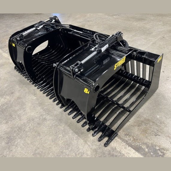 Stinger Attachments Skid Steer Rock Grapple Bucket (RG) - Stinger Attachments - Beacon Attachments