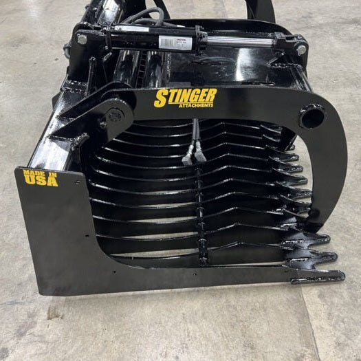 Stinger Attachments Skid Steer Rock Grapple Bucket (RG) - Stinger Attachments - Beacon Attachments