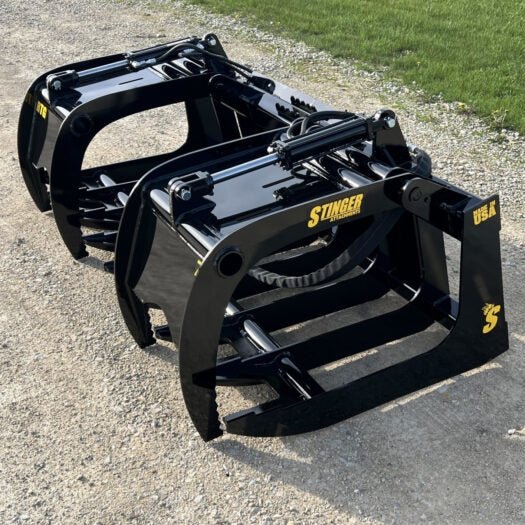 Stinger Attachments Skid Steer Root Grapple (RTG) - Stinger Attachments - Beacon Attachments