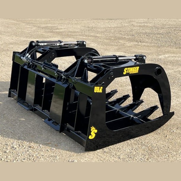 Stinger Attachments Skid Steer Root Grapple (RTG) - Stinger Attachments - Beacon Attachments