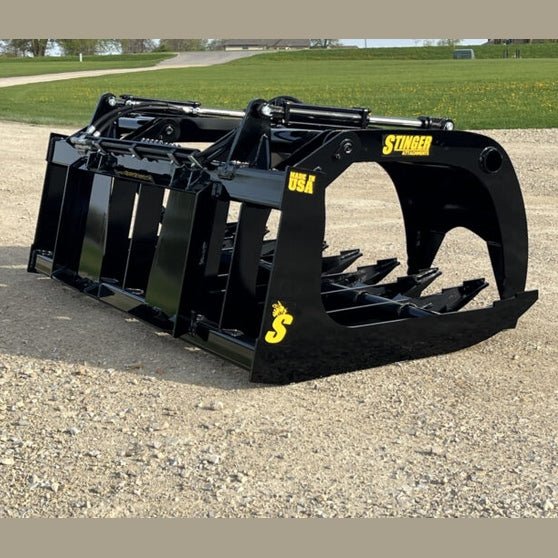 Stinger Attachments Skid Steer Root Grapple (RTG) - Stinger Attachments - Beacon Attachments