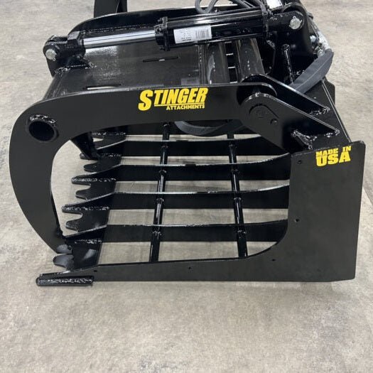 Stinger Attachments Skid Steer Root & Rock Grapple (RRG) - Stinger Attachments - Beacon Attachments