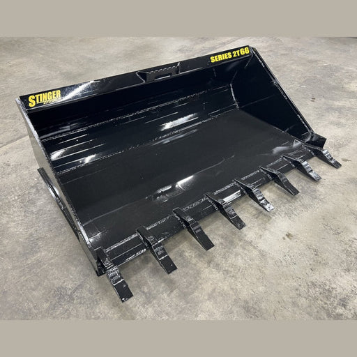 Stinger Attachments Skidsteer Tooth Bucket - Stinger Attachments - Beacon Attachments