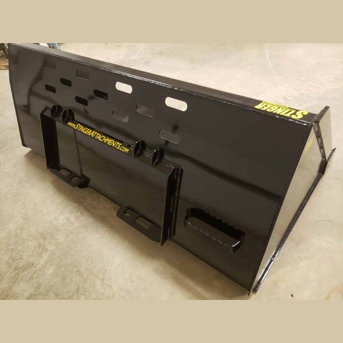 Stinger Attachments Snow Bucket For Skid Steers - Stinger Attachments - Beacon Attachments
