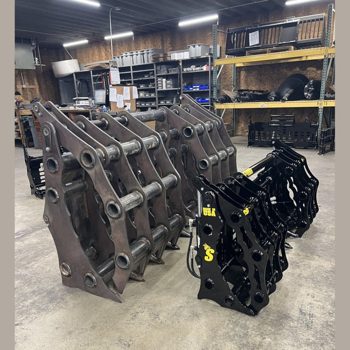 Stinger Attachments Tractor CG - XD Clam Grapple For Skid Steers & Utility Tractors - Stinger Attachments - Beacon Attachments