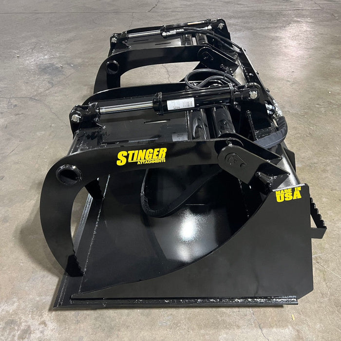 Stinger Attachments Tractor Demolition Grapple Bucket (DG) For Skid Steers & Utility Tractors - Stinger Attachments - Beacon Attachments