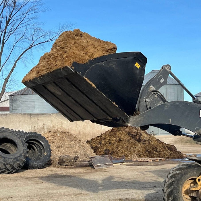 Stinger Attachments Tractor High Volume Material Bucket (MBHV - UT) For Skid Steers & Utility Tractors - Stinger Attachments - Beacon Attachments