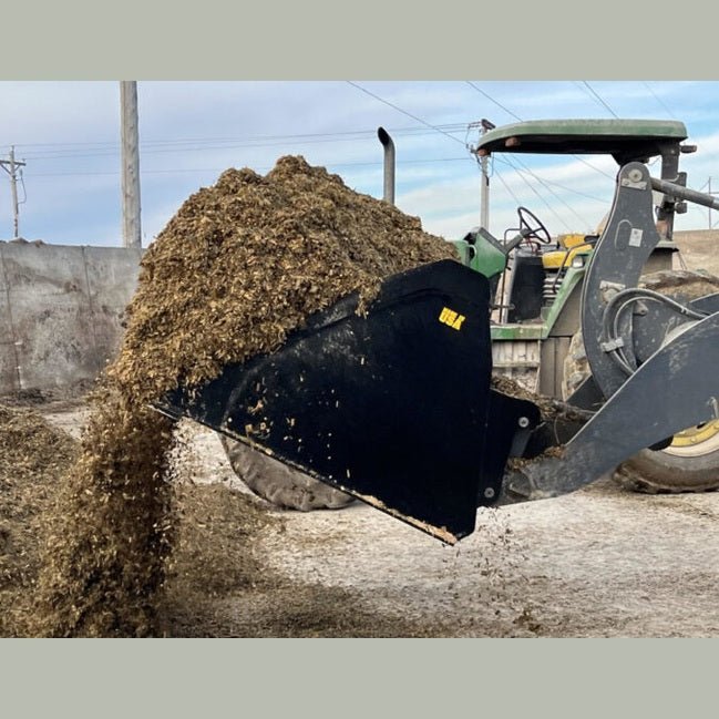 Stinger Attachments Tractor High Volume Material Bucket (MBHV - UT) For Skid Steers & Utility Tractors - Stinger Attachments - Beacon Attachments