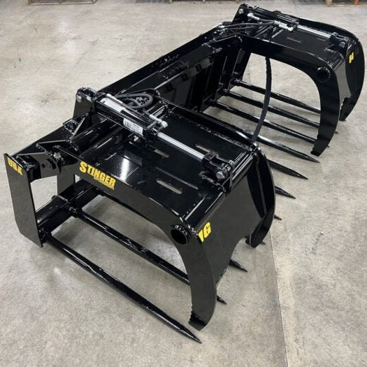 Stinger Attachments Tractor Manure Spear Grapple (MSG) For Skis Steers & Utility Tractors - Stinger Attachments - Beacon Attachments