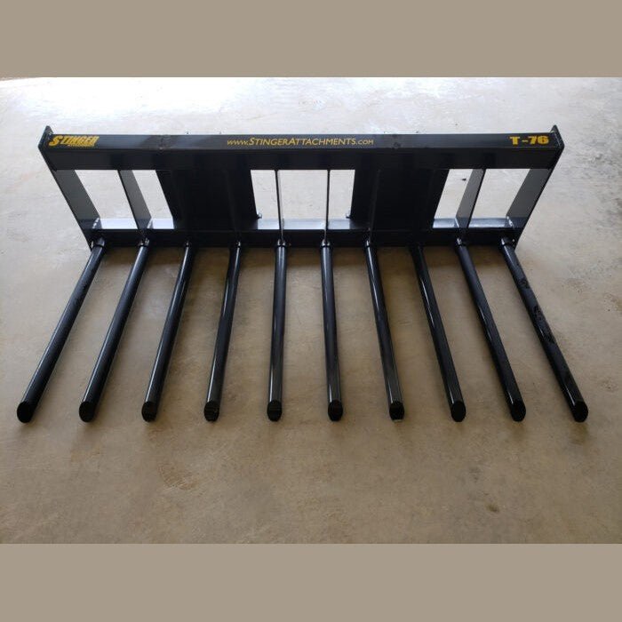 Stinger Attachments Tractor Manure Tine Bucket (MT) For Utility Tractors - Stinger Attachments - Beacon Attachments