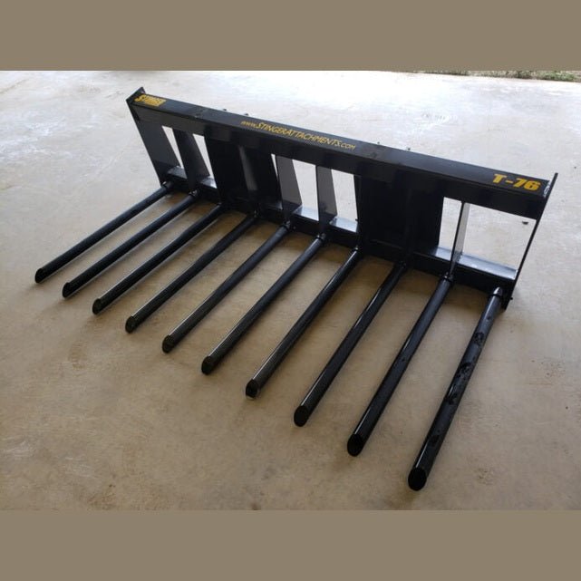 Stinger Attachments Tractor Manure Tine Bucket (MT) For Utility Tractors - Stinger Attachments - Beacon Attachments
