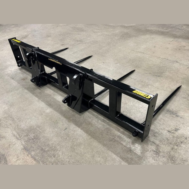 Stinger Attachments Wheel Loader Bale Spear – Series 4 (BS4) Double Large Round Bale Mover - Stinger Attachments - Beacon Attachments