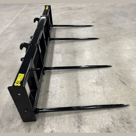 Stinger Attachments Wheel Loader Bale Spear – Series 4 (BS4) Double Large Round Bale Mover - Stinger Attachments - Beacon Attachments