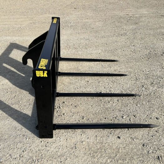 Stinger Attachments Wheel Loader Bale Spear – Series 4 (BS4) Large Square Bale Mover - Stinger Attachments - Beacon Attachments