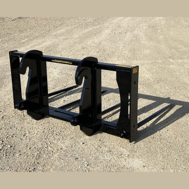 Stinger Attachments Wheel Loader Bale Spear – Series 4 (BS4) Large Square Bale Mover - Stinger Attachments - Beacon Attachments