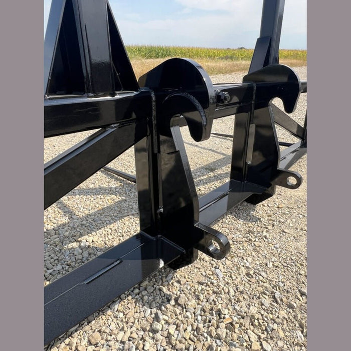 Stinger Attachments Wheel Loader Bale Spear – Series 5 (BS5 - 3) 3 Bale or (BS5 - 5) 5 Bale Large Round Bale Mover - Stinger Attachments - Beacon Attachments