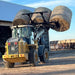 Stinger Attachments Wheel Loader Bale Spear – Series 5 (BS5 - 3) 3 Bale or (BS5 - 5) 5 Bale Large Round Bale Mover - Stinger Attachments - Beacon Attachments